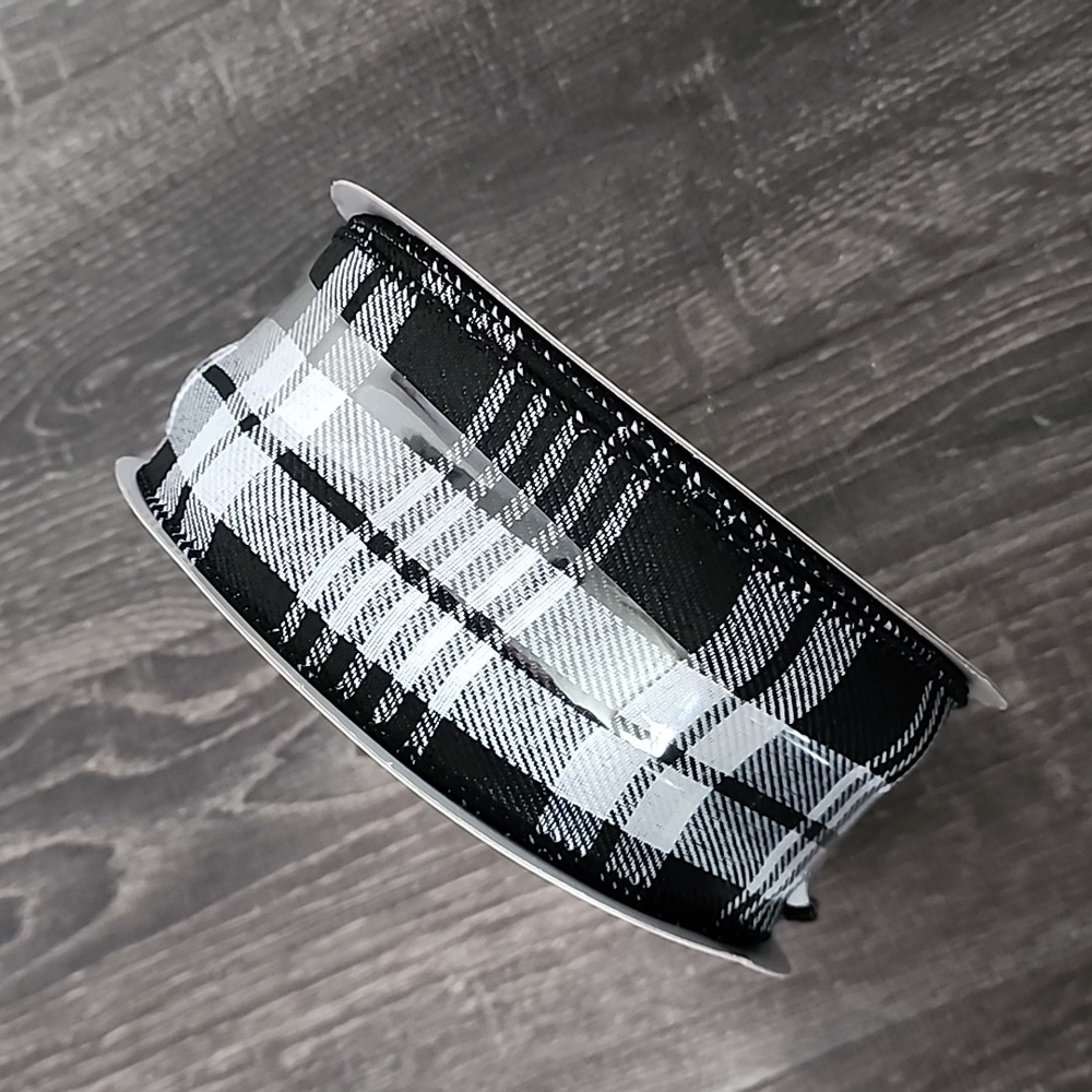 Celebrate It "checkered" jumbo Wired Ribbon